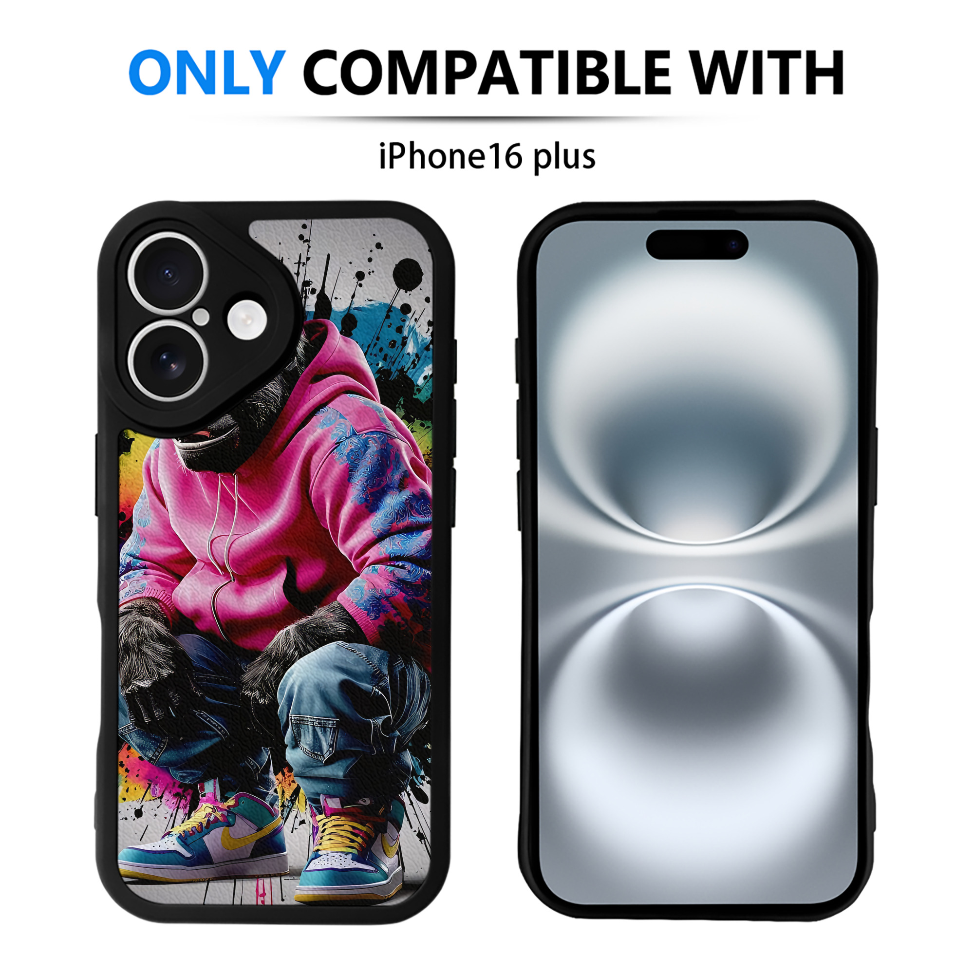 （画像用） ミッキーマウス Mickey Mouse 【iPhone 16シリーズ対応】シリコンスマホケース（レザー調） 材質：シリコン